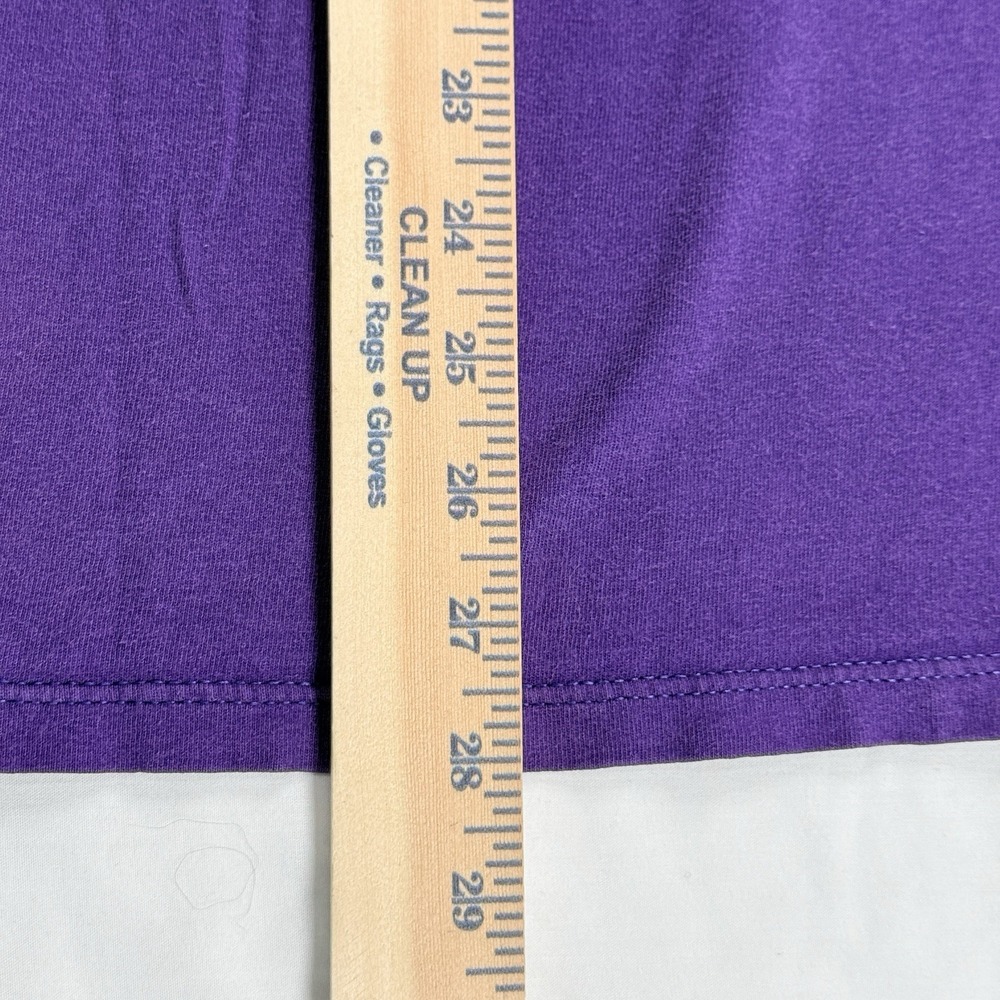 VTG 1992 Glitter Graphic T Shirt L Arkansas River Rafting Colorado Purple USA - Picture 6 of 16